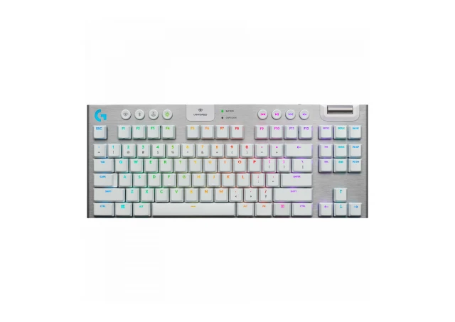 LOGITECH G915 X LIGHTSPEED TKL Wireless Gaming Keyboard - WHITE - US INT'L - 2.4GHZ/BT  - EMEA28i-935 - TACTILE