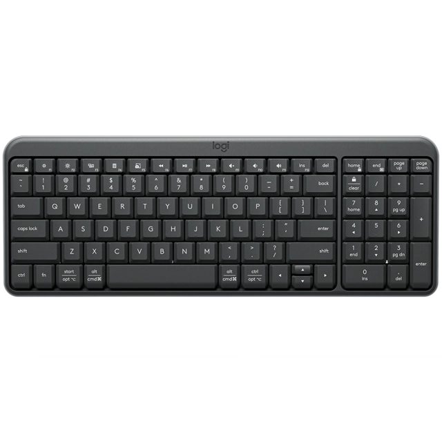 LOGITECH K250 - GRAPHITE - US INT'L - 2.4GHZ/BT - INTNL-973