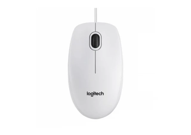 Logitech miš B100-beli