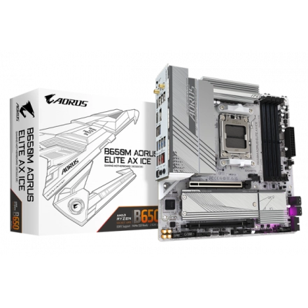 MB AM5 Gigabyte B650M A ELITE AX ICE