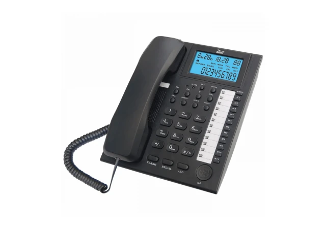 MeanIT Analogni telefon, stolni, LCD ekran, crni - ST200 Black