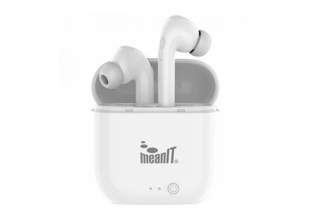 MeanIT Bežične stereo slušalice, Bluetooth v5.0, bele - TWS B50