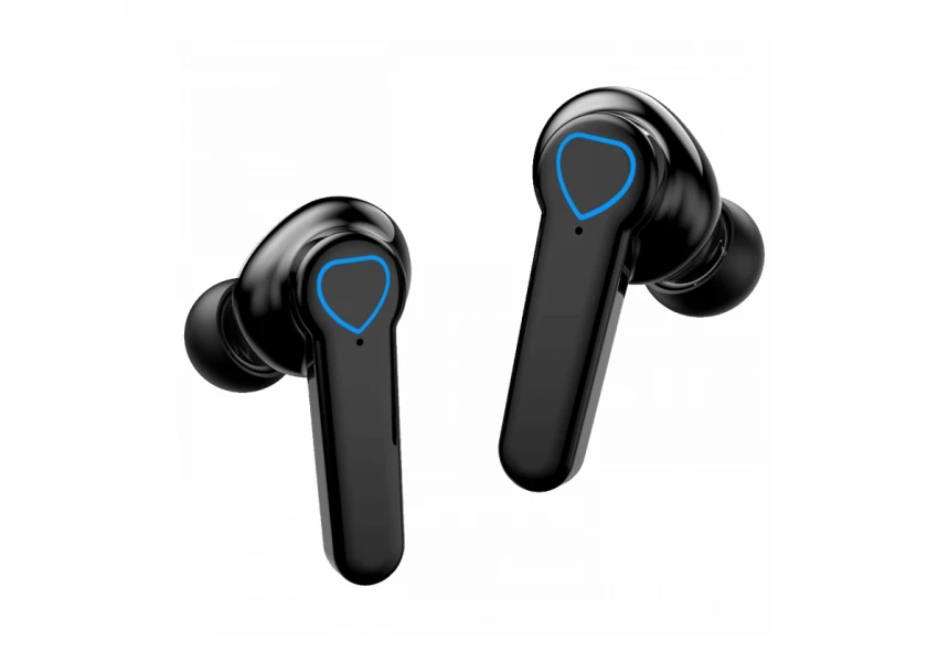 MeanIT Bežične stereo slušalice, Bluetooth v5.3, Crne - TWS B400 Black