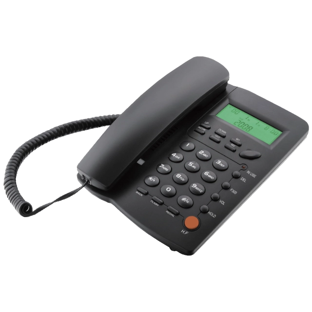 MeanIT Telefon stoni, LCD zaslon, ID broja, handsfree, crni - ST-300 Black