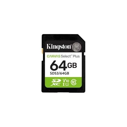 MEM SD 64GB Kingston Canvas Select Plus SDS3/64GB