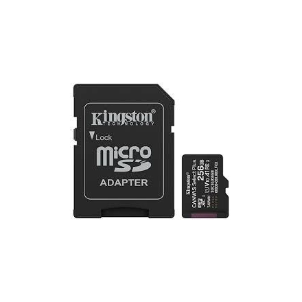 MEM SD MICRO 256GB Kingston Canvas Select Plus + Adapter SDCS3/256GB