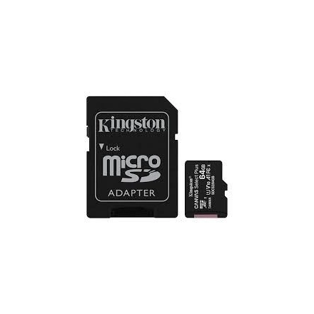 MEM SD MICRO 64GB Kingston Canvas Select Plus + Adapter SDCS3/64GB