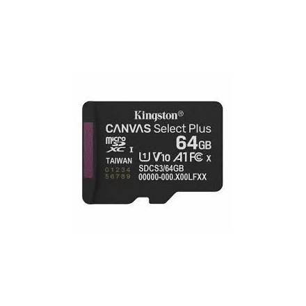 MEM SD MICRO 64GB Kingston Canvas Select Plus SDCS3/64GBSP