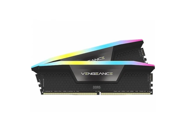 Memorija CORSAIR VENGEANCE 32GB(2x16GB)/DDR5/6000MHz/CL30/1.4V/RGB/crna