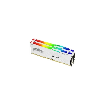 Memorija DDR5 32GB (2X16) 5200MHz Kingston Fury Beast White RGB XMP KF552C40BWAK2-32
