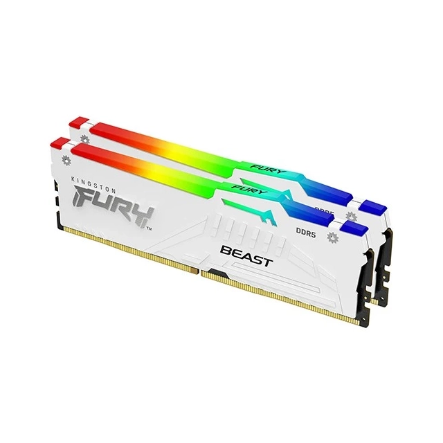 Memorija DDR5 32GB 5200MHz (2x16) Kingston Fury Beast White KF556C36BWEAK2-32