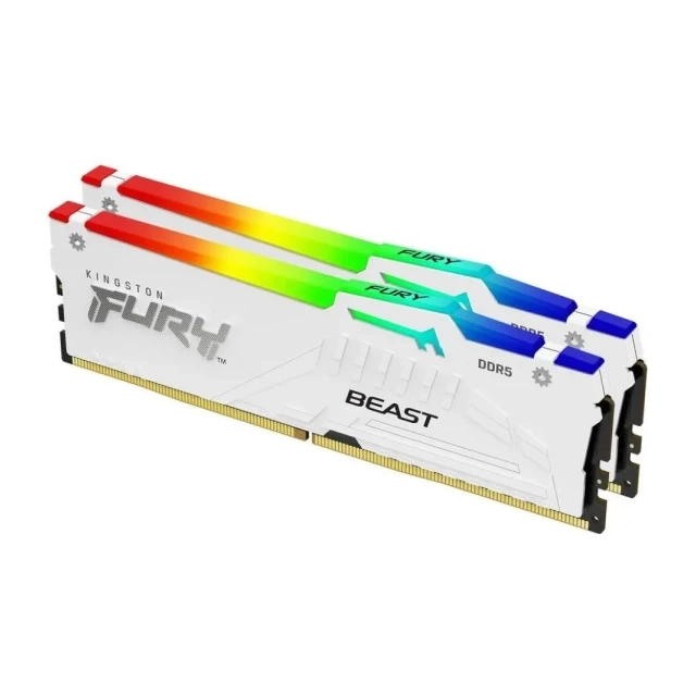 Memorija DDR5 64GB (2x32GB) 6000MHz Kingston Fury Beast RGB XMP KF560C30BWAK2-64