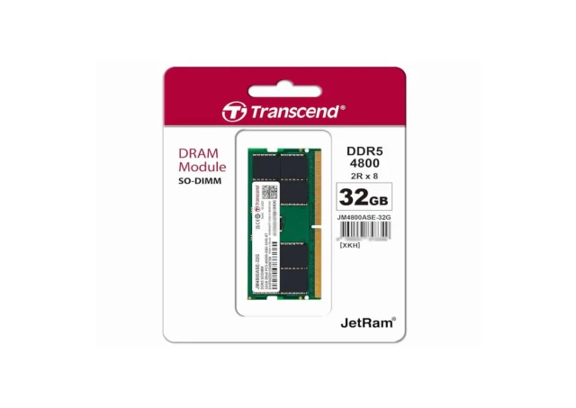 Memorija TRANSCEND 32GB/SODIMM/DDR5/4800MHz/CL40/crna