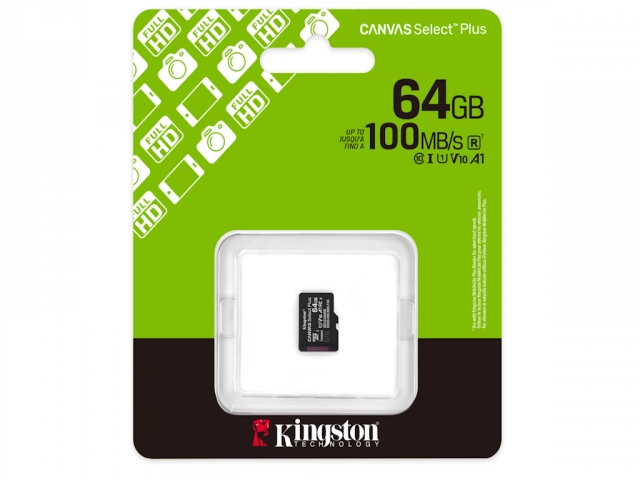 Memorije kartice KINGSTON SDCS3/64GBSP/microSDXC/64GB/Class10 U1/100MB/s-85MB/s