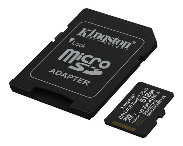 KINGSTON Memorijska kartica U1 V10 SDXC 512GB Canvas Select Plus G3 150R SDCS3/512GB + adapter 