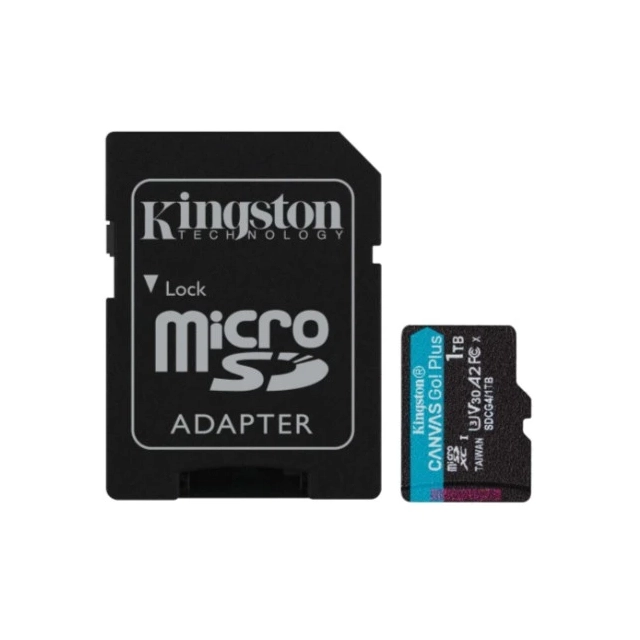 Micro SD Card 1TB Kingston+SD adapter SDCG4/1TB -  200/160 MB/s