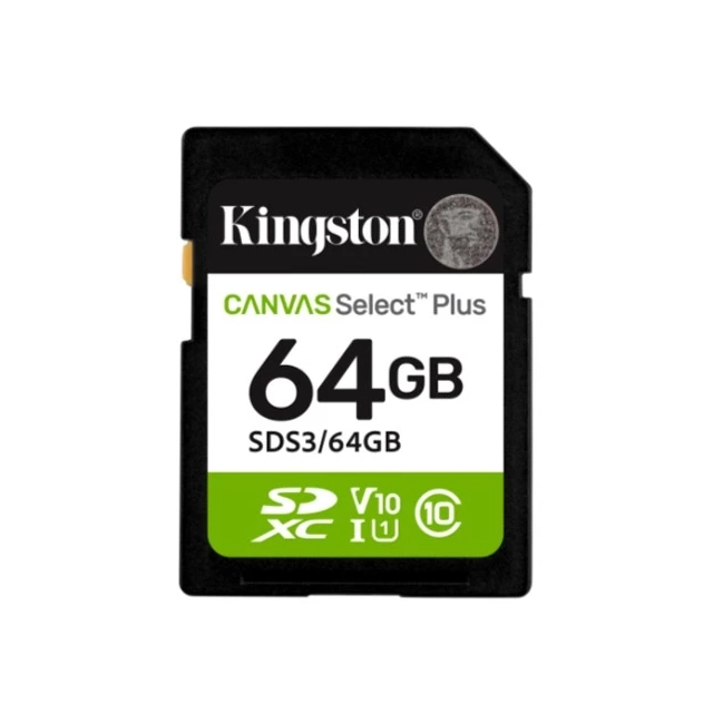 Micro SD Card 64B Kingston SDS3/64GB class 10 100MBs