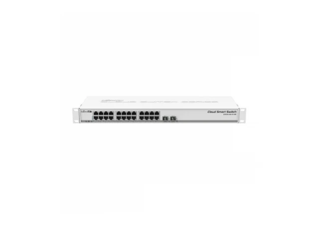MikroTik CSS326-24G-2S+RM with SwitchOS, rackmount case