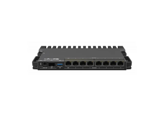 MikroTik RB5009UPr+S+IN with RouterOS L5 license indoor case