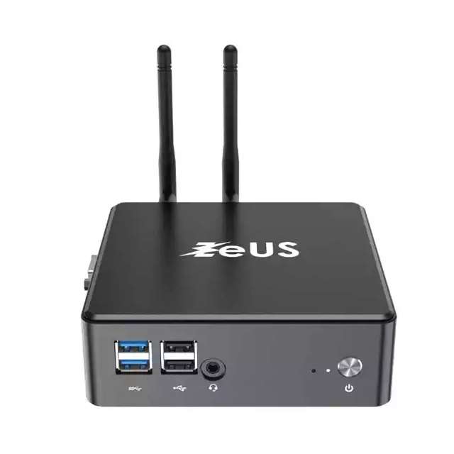 Mini PC Zeus MPI10-P24 Intel Pentium 6305 1.80 GHz/DDR4 8GB/m.2 256GB/Win11Pro/LAN/WiFi/BT/HDMI/DP