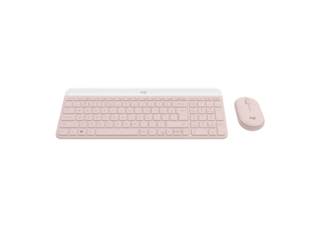 LOGITECH MK470 Wireless Desktop US Roze tastatura + miš 