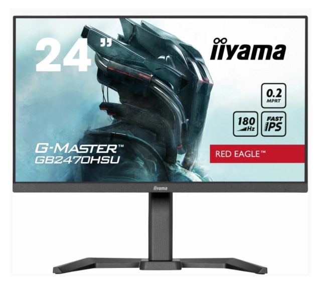 Monitor 23.8" Iiyama GB2470HSU-B6 IPS 1920x1080/180Hz/0.2ms/HDMI/DP/USB/zvučnici