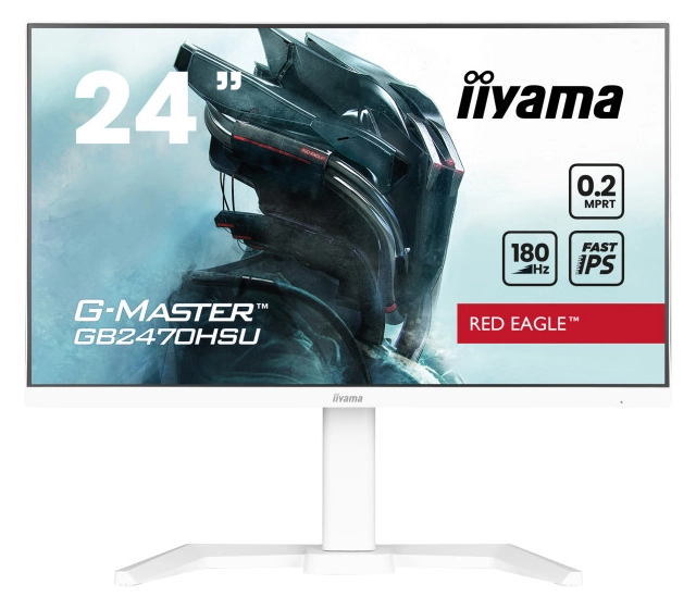 Monitor 23.8" Iiyama GB2470HSU-W6 IPS 1920x1080/180Hz/0.2ms/HDMIDP/USB/zvučnici