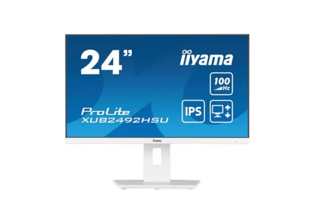 Iijama Monitor 24 Iiyama XUB2492HSU-W6  1920x1080/Full HD IPS/100Hz/4ms/HDMI/DP/USB/Zvučnici/beli