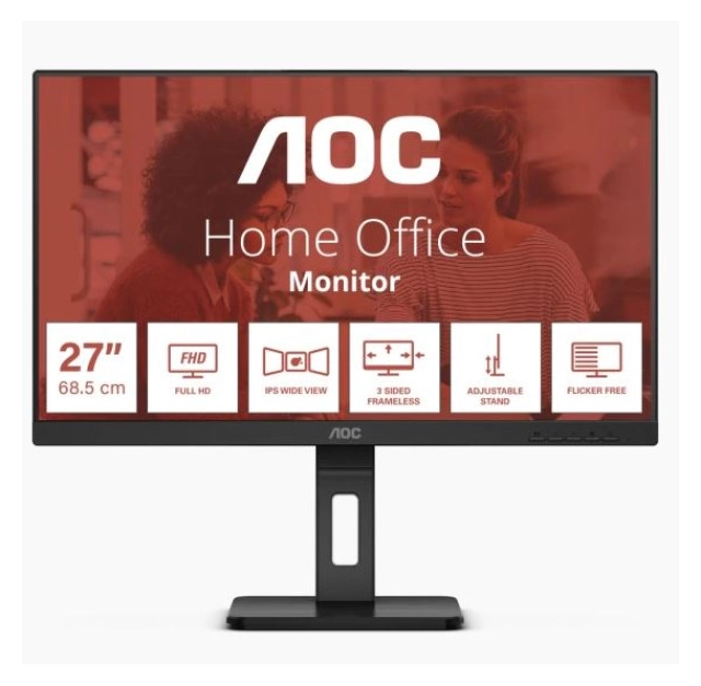 Monitor 27" AOC 27E3QAF IPS 1920x1080/75Hz/4ms/HDMI/DP/VGA