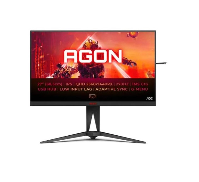 Monitor 27" AOC AG275QZ IPS 2560x1440/270Hz/1ms/2xHDMI/DP/USB