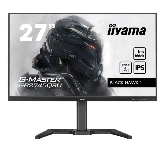 Monitor 27" Iiyama GB2745QSU-B2 IPS 2560x1440/100Hz/1ms/HDMI/DP/USB/pivot