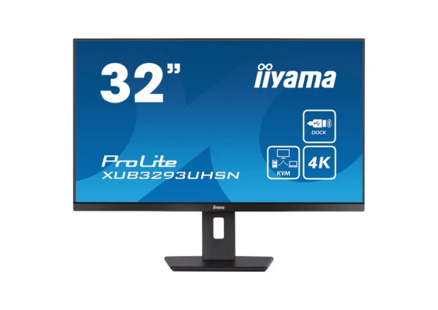 Monitor 31.5" Iiyama XUB3293UHSN-B5 IPS 3840x2160/60Hz/4ms/HDMI/DP/USB/RJ45/zvuč  