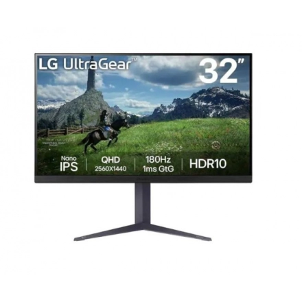 Monitor LG 32GS85Q-B 31.5"/IPS/2560x1440/180Hz/1ms GtG/HDMIx2,DP,USB