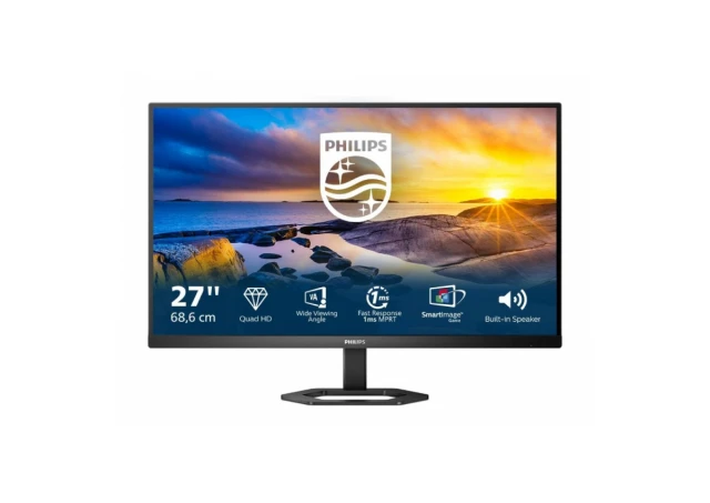 Monitor PHILIPS 27E1N5500LA/00 27"/VA/2560x1440/75Hz/4ms GtG/HDMIx2,DP/pivot,visina/zvucnici/crna