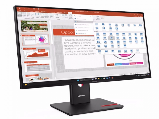 Monitor LENOVO ThinkVision T27-40 27"/1920x1080/IPS/300Hz/4ms/4xUSB,1xUSB C/Swivel,Pivot,Height/crna