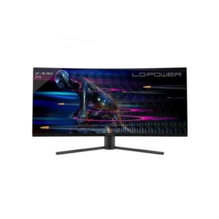 Monitor 34" LC Power LC-M34QC UltraWide QHD, 3440x1440, 180Hz, Curved, 2xDP/2xHDMI, Audio out