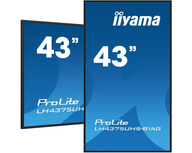 Iiyama 43" 4K UHD Professional Digital Signage 24/7 display featuring Android OS, FailOver and Intel® SDM slotChoose non-stop high performance and reliability with the ideal all-in-one signage solution for mission critical environments.