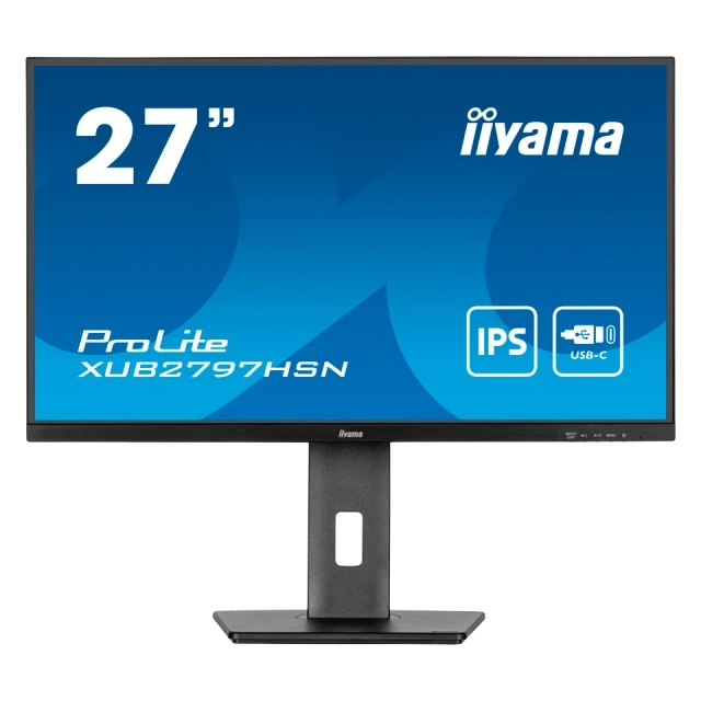 IIYAMA XUB2797HSN-W2 LED monitor 27 inch 1920 x 1080 FHD   100HZ IPS 300 cd 1000 1ms HDMI DP USB-C SPEAKERS White