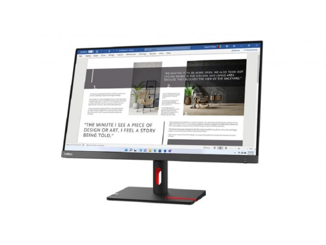 Monitor LENOVO ThinkVision S27i-30 27"/IPS/1920x1080/100Hz/4ms/2x HDMI,1x VGA /crna