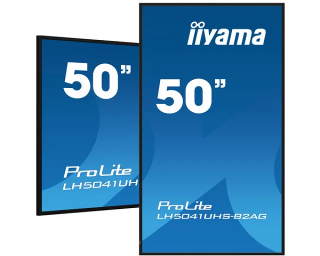 IIYAMA LFD PROLITE LH5041UHS-B2AG 50" Professional Digital Signage 4K  24/7 3840x2160 VA 16:9 500cd 5000:1 landscape, portrait
