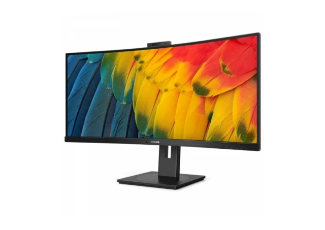 Monitor PHILIPS 34B1U5600CH/00 34"/VA,zakrivljen,21:9/3440x1440/120Hz/4msGTG/HDMI,DP,USB C/kamera
