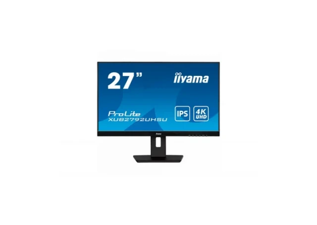 27" IPS-panel, 3840x2160 UHD, 4ms, 300cd/m², DVI, HDMI, DisplayPort, Speakers,  USB 2x3.2