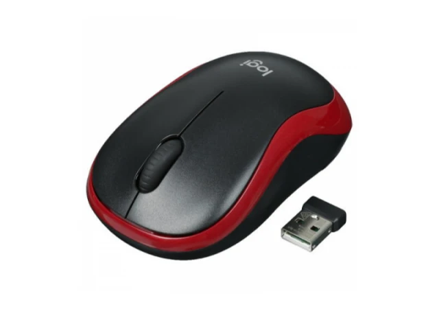 Mouse Wireless Logitech M186 Wireles Mouse Red 910-004133