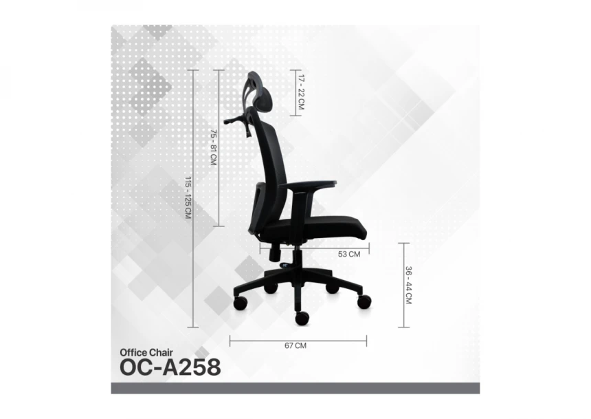 Stolica Office Fantech OC-A258 crna
