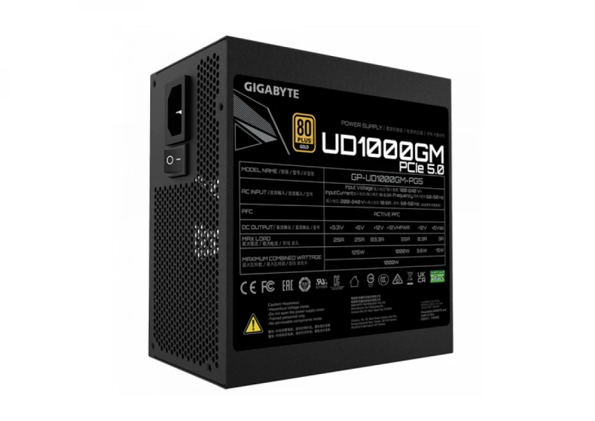 Napajanje GIGABYTE UD1000GM PG5 GEU2 1000W/ATX/80Plus Gold/crna