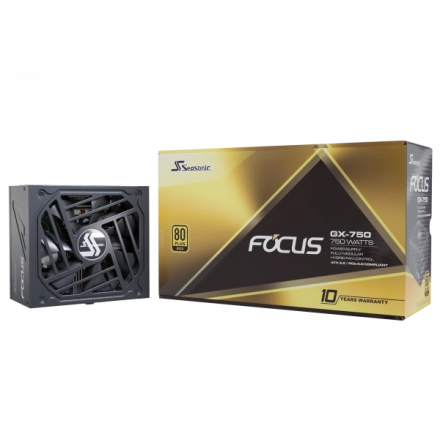 Napajanje 750W Seasonic Focus GX-750 Modularno, 80+ Gold ATX3.0