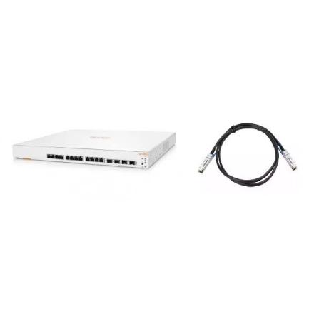NET HPE Aruba Instant On 1960 12XGT 4SFP+ Switch +2DAC cabla