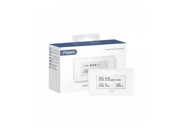 Aqara TVOC Air Quality Monitor: Model No: AAQS-S01; SKU: AS029GLW02