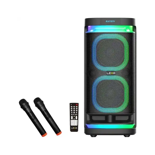 Partybox zvučnik Lexa LX-501/2 x bežični mikrofon/USB/Micro SD/BT 900W