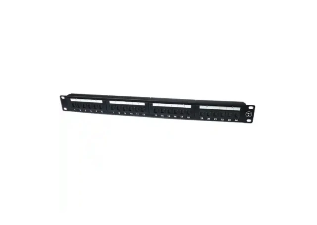 Netiks Patch panel 19/0.5U sa 24RJ-45 STP kat.6A Fully Shielded,SP6a-24-0.5U